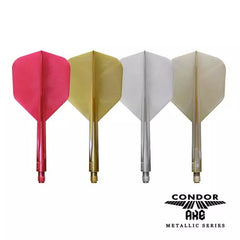 Condor AXE Metallic Small Shape Flight Stems Shafts - Red - S= 21.5mm - FutureDart