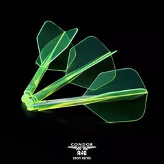 Condor AXE Neon Small Shape Flight Stems Shafts - Neon Gelb - S= 21.5mm - FutureDart
