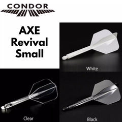 Condor AXE Revival Small Shape Flight Stems Shafts - Clear - S= 21.5mm - FutureDart