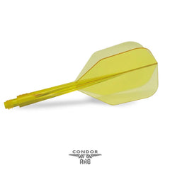 Condor AXE Small Shape Flight Stems Shafts - Clear Yellow - S= 21.5mm - FutureDart