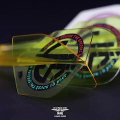Condor AXE Special One 3 Small Shape Flight Stems Shafts - Clear Yellow - S= 21.5mm - FutureDart