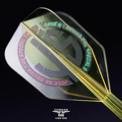 Condor AXE Special One 3 Small Shape Flight Stems Shafts - Clear Yellow - S= 21.5mm - FutureDart