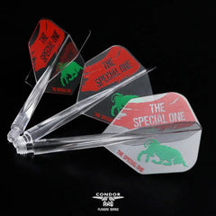 Condor AXE Special One Inspiration2 Small Shape Flight Stems Shafts - Clear - S= 21.5mm - FutureDart