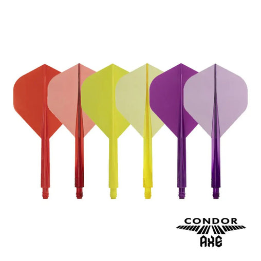 Condor AXE Standard Shape Flight Stems Shafts - Red - S= 21.5mm - FutureDart