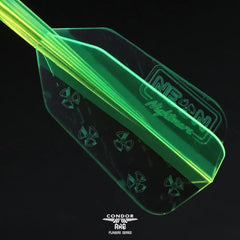 Condor AXE Stowe Buntz NEON NIGHTMARE Standard, WingSlim, Small Shape Flight Stems Shafts - WingSlim - S= 21.5mm - FutureDart