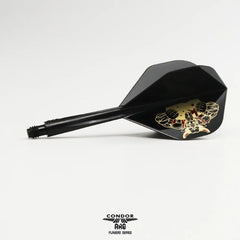 Condor AXE THE BULL James Bailey Standard - Small Shape Flight Stems Shafts - Clear - Small - S= 21.5mm - FutureDart