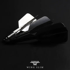 Condor AXE WING SLIM Shape Flight Stems Shafts - Black - S= 21.5mm - FutureDart