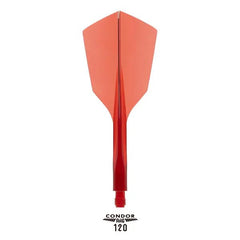 Condor - CONDOR AXE 120 NARROW Shape Flight Stems Shafts - Flights - Clear Blue - S= 18mm - FutureDart