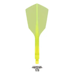 Condor - CONDOR AXE 120 NARROW Shape Flight Stems Shafts - Flights - Clear Red - S= 18mm - FutureDart