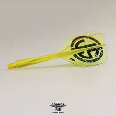 Condor AXE Special One 3 Small Shape Flight Stems Shafts - Clear Red - S= 21.5mm - FutureDart