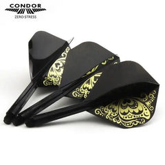 Condor Zero Stress Swallowtail Standard Flight Stems Shafts - Black - S= 21.5mm - FutureDart