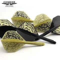 Condor Zero Stress Swallowtail Standard Flight Stems Shafts - Black - S= 21.5mm - FutureDart