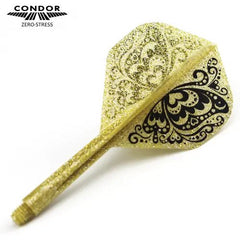 Condor Zero Stress Swallowtail Standard Flight Stems Shafts - Glitter Gold - S= 21.5mm - FutureDart