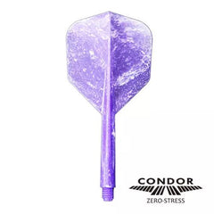 Condor Zero Stress Marble Purple Small Shape Flight Stems Shafts - S= 21.5mm - FutureDart