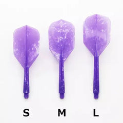 Condor Zero Stress Marble Purple Small Shape Flight Stems Shafts - S= 21.5mm - FutureDart