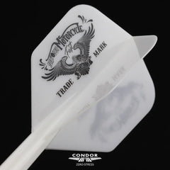 Condor Zero Stress WEST BULL LA Small Shape Flight Stems Shafts - White - S= 21.5mm - FutureDart