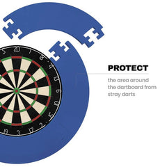 Designa Dartboard Surround - Jigsaw - Blue - FutureDart