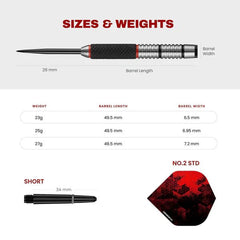 Designa Vampires V2 Steeldarts 23g, 25g, 27g - M3 - 23g - FutureDart