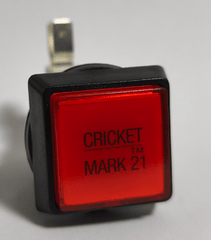Drucktaster mit Mikroschalter und Led Birne - mit Beschriftung z.B. für Löwen Dartgeräte - Cricket Mark 21 - FutureDart