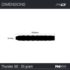 Red Dragon Gerwyn Price Thunder Special Edition Steeldarts 23g, 25g