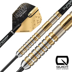Harrows Dave Chisnall Chizzy 90% Series 2 Quick Point Steeldarts 21g, 22g, 23g, 24g, 25g, 26g - 21g - FutureDart