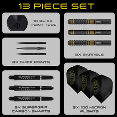 Harrows Dave Chisnall Chizzy 90% Series 3 Quick Point Steeldarts 21g, 22g, 23g, 24g, 25g, 26g (Kopie) - 21g - FutureDart
