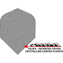 Harrows Silika Tough Crystalline Coating Colourshift No6 Flights - Silver - FutureDart