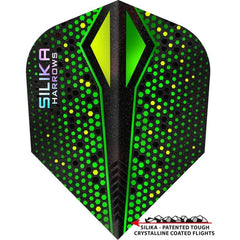 Harrows Silika Tough Crystalline Coating Colourshift - X No6 Flights - Green - FutureDart