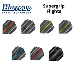 Harrows Supergrip Flights - Orange - FutureDart