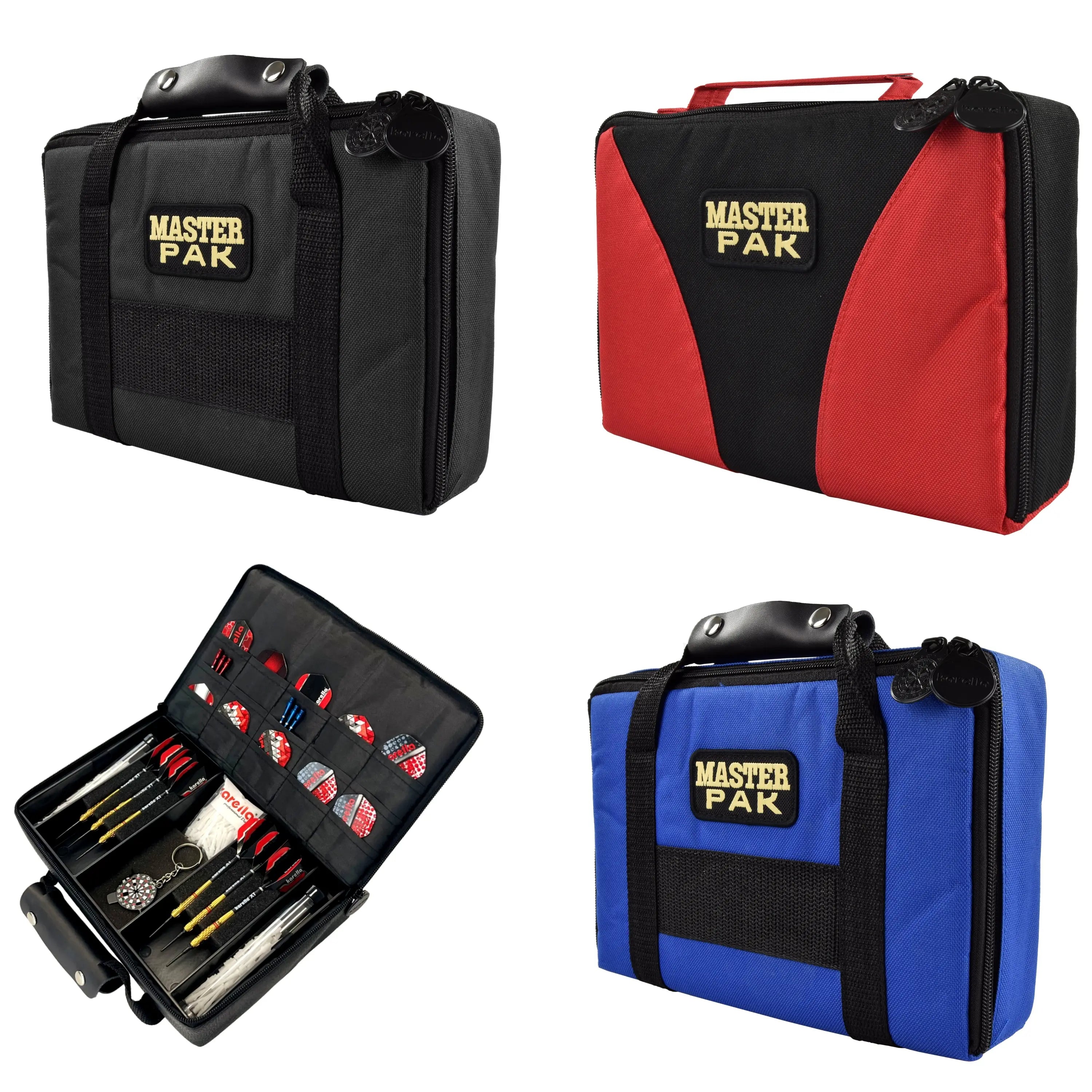 Karella Darttasche MASTER PAK - 3 verschiedene Ausführungen - Schwarz - FutureDart