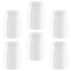 L - Style - Standard Champagne Rings - Pack 6 - White - FutureDart