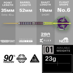 Target Luke Littler World Champion 2025 Edition Swiss Point Steeldarts 23g