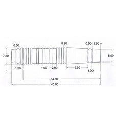 McCoy Marksman 3 - 90% Tungsten Softdartbarrels - Silver - FutureDart