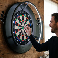 Mission Dartboard Surround Logo Dart Halter - Schwarz - FutureDart