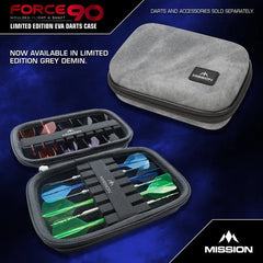 Mission Force 90 Dart Case Grey Denim – Large - FutureDart