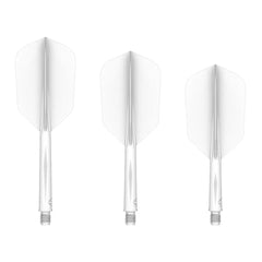 Mission Force 90 Moulded Flight & Shaft System - 3 Farben, Längen & Flightformen - Slim - Short - White - FutureDart