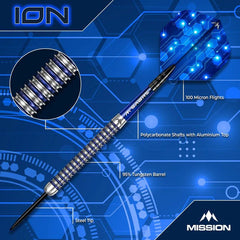Mission ION Steeldarts 22g, 24g, 26g, 28g, 30g - 22g - FutureDart