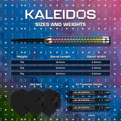 Mission Kaleidos 95% Tungsten Steeldarts 21g, 23g, 25g - 21 g - FutureDart