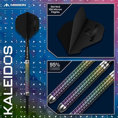 Mission Kaleidos 95% Tungsten Steeldarts 21g, 23g, 25g - 21 g - FutureDart