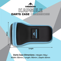 Mission Kapsule Darts Case - EVA Drop - in Case - Blau - FutureDart