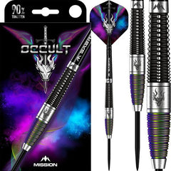Mission Occult Black & Coral PVD Steeldarts 23g, 25g - 23g - FutureDart