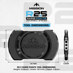 Mission R2.5 Rapid Point Tool Wechseltool Werkzeug - FutureDart