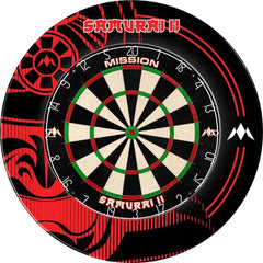 Mission Samurai Infinity Dartboard Surround - Red - FutureDart