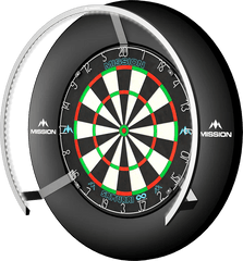 MISSION Torus 270 Grad Dartboard Beleuchtung LED - Silber - FutureDart