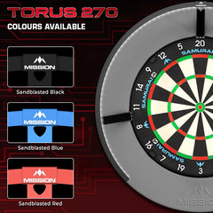 MISSION Torus 270 Grad Dartboard Beleuchtung LED USB - C - Schwarz - FutureDart