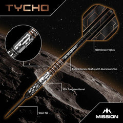 Mission Tycho Darts Steeldarts 22g, 24g, 26g - 22g - FutureDart