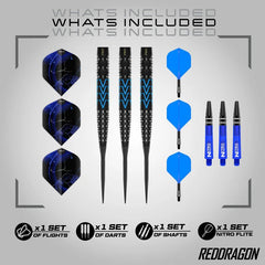 Red Dragon Amp Tapered Steeldarts 21g, 23g - 21g - FutureDart