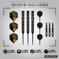 Red Dragon Ascend Parallel Steeldarts 22g, 23g, 24g - 22g - FutureDart