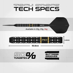 Red Dragon Ascend Parallel Switch Point Steeldarts 22g, 23g, 24g - 22g - FutureDart