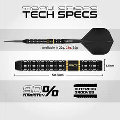 Red Dragon Ascend Parallel Switch Point Steeldarts 22g, 23g, 24g - 22g - FutureDart